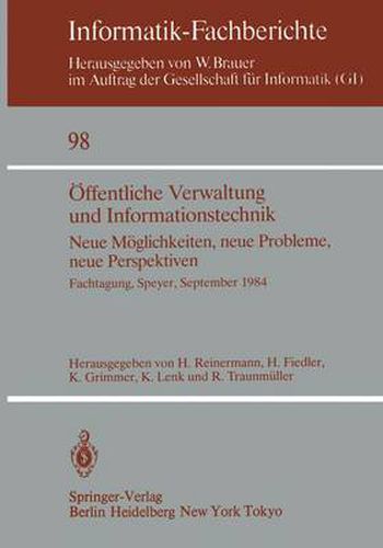 Cover image for Offentliche Verwaltung und Informationstechnik