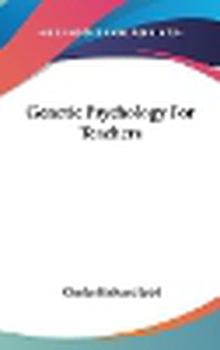 Cover image for Genetic Psychology for Teachers