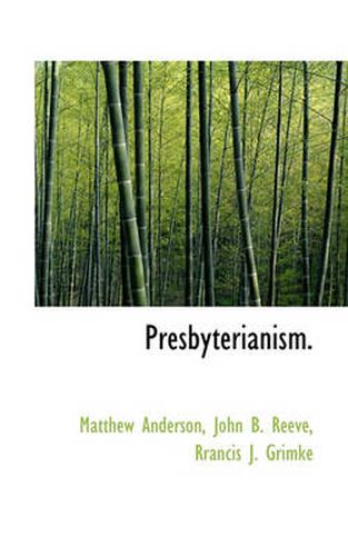 Cover image for Presbyterianism.