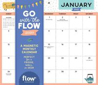 Cover image for 2020 Go with the Flow Magnetic Monthly Calendar