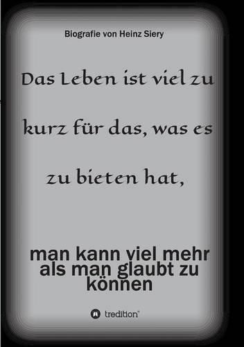 Cover image for Das Leben ist viel zu kurz fur das, was es zu bieten hat