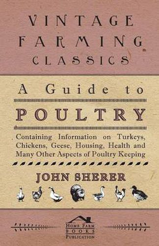 Cover image for A Guide to Poultry - Containing Information on Turkeys, Chickens, Geese, Housing, Health and Many Other Aspects of Poultry Keeping