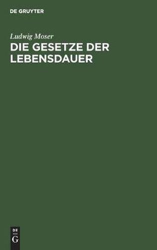 Cover image for Die Gesetze der Lebensdauer