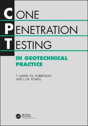 Cover image for Cone Penetration Testing in Geotechnical Practice
