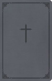 Cover image for CSB Thinline Bible, Value Edition, Charcoal Leathertouch