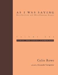 Cover image for As I Was Saying: Recollections and Miscellaneous Essays