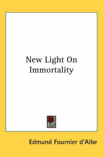 Cover image for New Light On Immortality