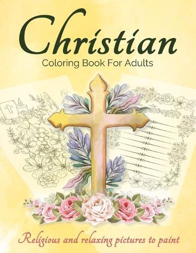 Cover image for Christian Coloring Book For Adults And Teens