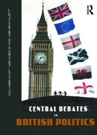 Cover image for Central Debates in British Politics