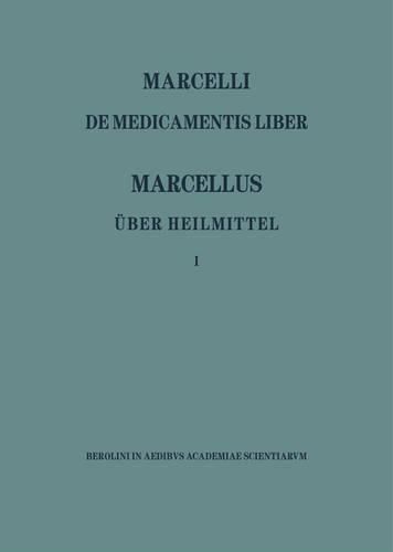 Cover image for Marcellus/Ueber Heilmittel