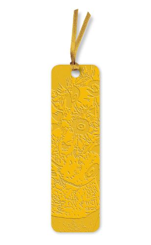Cover image for Vincent van Gogh: Sunflowers Artisan Art Vegan Leather Bookmarks (pack of 10)