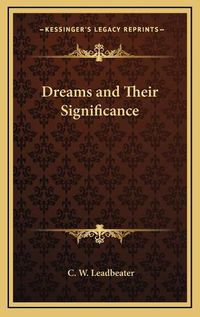 Cover image for Dreams and Their Significance