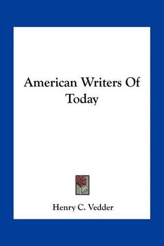 American Writers of Today