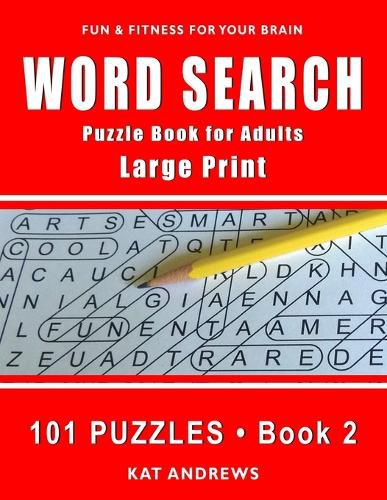 Cover image for Word Search Puzzle Book for Adults: Large Print 101 Puzzles - Book 2