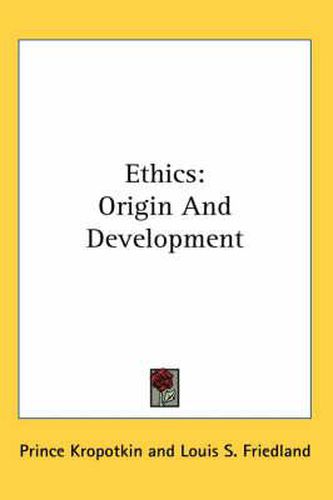 Cover image for Ethics: Origin and Development