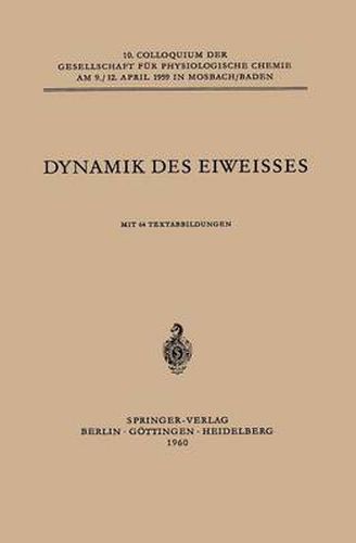 Dynamik Des Eiweisses