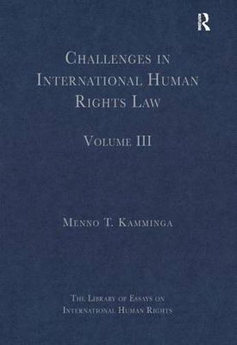 Cover image for Challenges in International Human Rights Law: Volume III