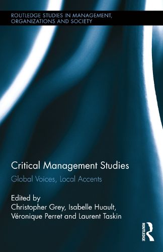 Cover image for Critical Management Studies: Global Voices, Local Accents