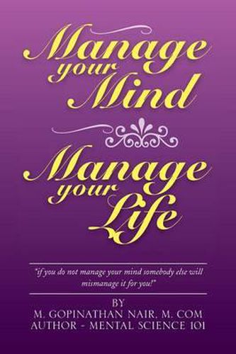 Cover image for Manage Your Mind Manage Your Life