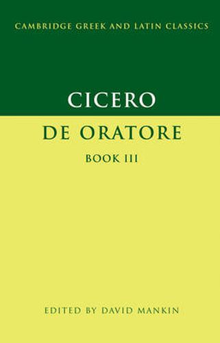 Cover image for Cicero: De Oratore Book III