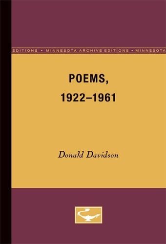 Cover image for Poems, 1922-1961