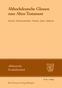 Cover image for Althochdeutsche Glossen zum Alten Testament