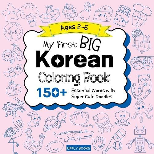 Cover image for My Big Korean Coloring Book for Kids