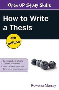 Cover image for How to Write a Thesis