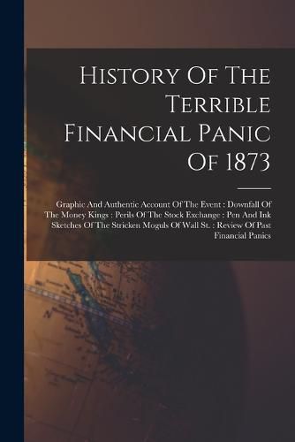 Cover image for History Of The Terrible Financial Panic Of 1873