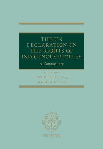 Cover image for The UN Declaration on the Rights of Indigenous Peoples: A Commentary