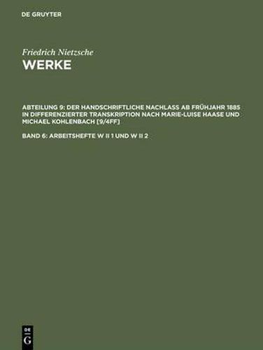 Cover image for Arbeitshefte W II 1 und W II 2