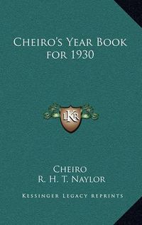 Cover image for Cheiro's Year Book for 1930