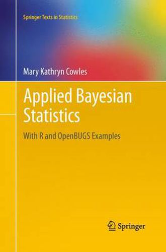 Cover image for Applied Bayesian Statistics: With R and OpenBUGS Examples