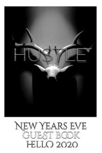 Cover image for Hustle blank themed New Years Eve guest book hello 2020