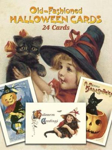 Cover image for Old-Fashioned Halloween Cards: 24 Cards