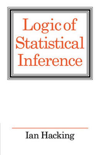 Cover image for Logic of Statistical Inference