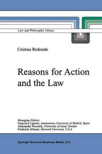 Cover image for Reasons for Action and the Law