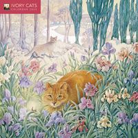 Cover image for Ivory Cats by Lesley Anne Ivory Mini Wall Calendar 2025 (Art Calendar)