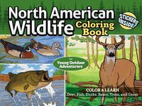 Cover image for North American Wildlife Coloring Book for Young Outdoor Adventurers