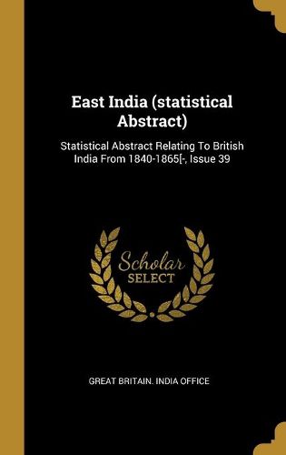 Cover image for East India (statistical Abstract)