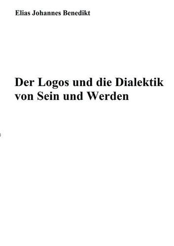 Cover image for Der Logos und die Dialektik von Sein und Werden