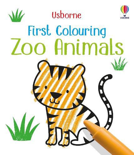 Cover image for First Colouring Zoo Animals