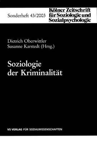 Cover image for Soziologie der Kriminalitat