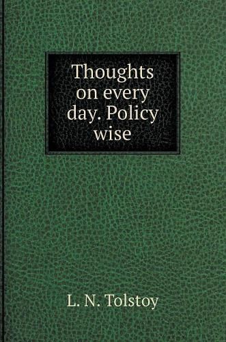 Thoughts on every day. Policy wise