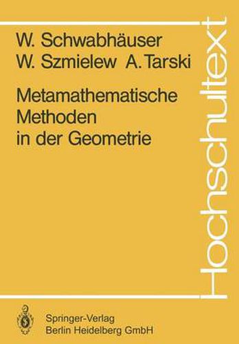 Cover image for Metamathematische Methoden in Der Geometrie