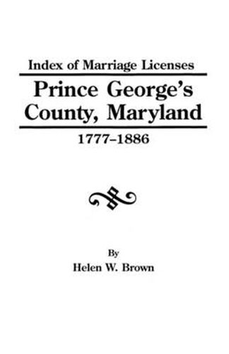 Cover image for Index Pr.George's Co.MD 1777-1886