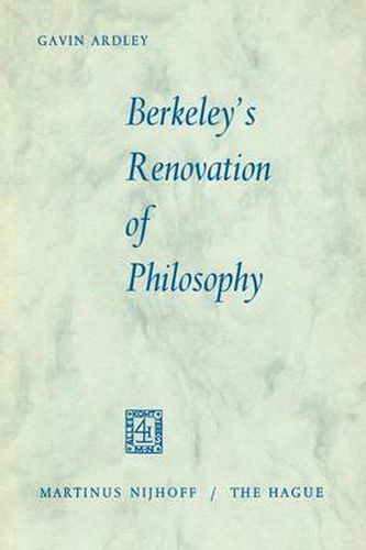 Cover image for Berkeley's Renovation of Philosophy