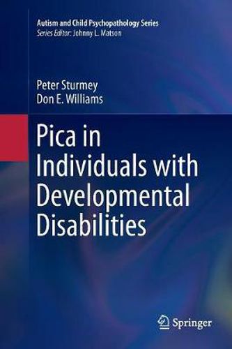 Cover image for Pica in Individuals with Developmental Disabilities