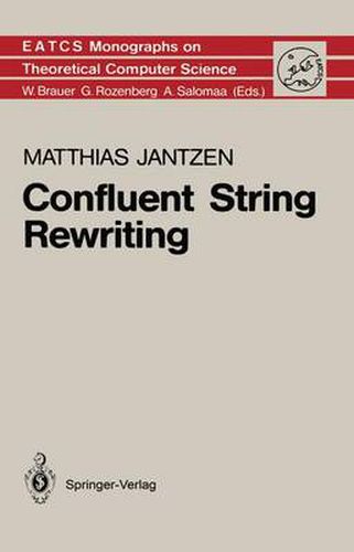 Cover image for Confluent String Rewriting