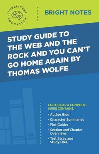 Cover image for Study Guide to The Web and the Rock and You Can't Go Home Again by Thomas Wolfe